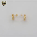 (1-1223-4) Gold Laminate - Knot Stud Earrings - BGF