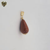 (1-2340-1) Gold Laminate - Aventurine Pendants - BGF