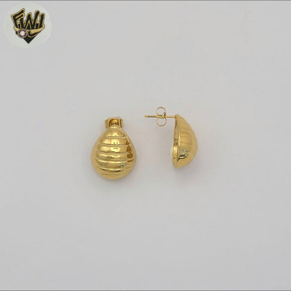 (4-2183-1) Stainless Steel - Dome Stud Earrings.