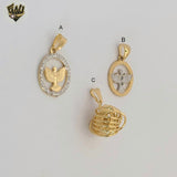 (1-2208) Gold Laminate Pendants - BGF