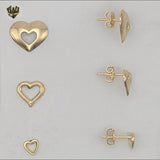 (1-1209-7) Gold Laminate - Trio Set Stud Earrings- BGF
