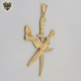 (1-2439) Gold Laminate Pirates Pendants - BGF
