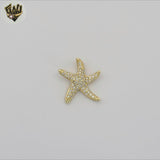(1-2330-3) Gold Laminate - Sea Star Pendant - BGO