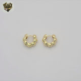 (1-2528-6) Gold Laminate - Mini Croissant Hoops - BGO