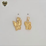 (1-2433) Laminado Oro - Colgantes Mariposas - BGF