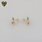 (1-1197-8) Gold Laminate - Cherry Studs Earrings - BGO
