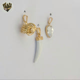 (1-2199) Gold Laminate Pendants - BGF