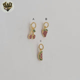 (1-2144-2) Gold Laminate -Small Fruit Pendants - BGF