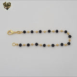 (1-0744) Gold Laminate - 4.5mm Beads and Balls Bracelet - BGF