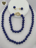 (MSET-09) Laminado de Oro - Conjunto de Perlas de Mallorca de 8 mm