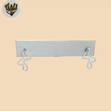 (2-3136) 925 Sterling Silver - Irregular Free Form Stud Earrings.