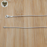 (2-66045) 925 Sterling Silver - 1.5mm Omega Necklaces.