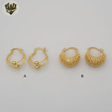(1-2611) Gold Laminate Hoops - BGO