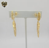 (4-2266-1) Stainless Steel -Shell Shape Dangle Earrings.