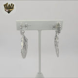 (4-2266-2) Stainless Steel -Shell Shape Dangle Earrings.