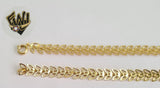(1-0636) Gold Laminate Bracelet-6.5mm Alternative Link Bracelet -7''-BGO - Fantasy World Jewelry