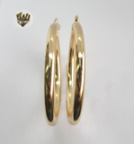 (1-2751-1) Gold Laminate Hoops - BGO - Fantasy World Jewelry