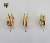 (1-2601-E) Gold Laminate Hoops - BGO - Fantasy World Jewelry