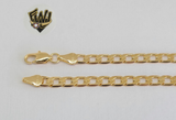 (1-0020) Gold Laminate - 4.5mm Curb Link Anklet -10"- BGF - Fantasy World Jewelry