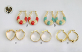 (1-2597) Gold Laminate Hoops - BGO - Fantasy World Jewelry