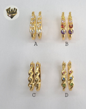 (1-2640-A) Gold Laminate Hoops - BGO - Fantasy World Jewelry