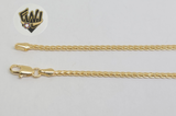 (1-0069) Gold Laminate - 2.5mm Alternative Link - Anklet 10" - BGF - Fantasy World Jewelry