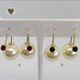 (1-1014-1) Gold Laminate - Double Earrings - BGO - Fantasy World Jewelry