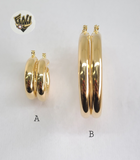 (1-2980) Gold Laminate - Plain Hoops - BGF - Fantasy World Jewelry