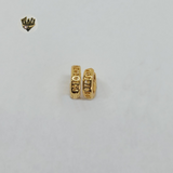 (1-2509-A) Gold Laminate - Hoops with Design - BGO - Fantasy World Jewelry