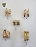 (1-2651 B-F) Gold Laminate Hoops - BGO - Fantasy World Jewelry