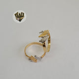 (1-3036) Gold Laminate - Two Tone Dolphin Ring - BGF - Fantasy World Jewelry
