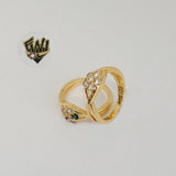 (1-3055-A1) Gold Laminate - Flower Ring - BGO - Fantasy World Jewelry