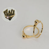 (1-3056) Gold Laminate-Gold Ball Ring- BGO - Fantasy World Jewelry