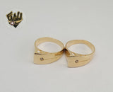(1-3076-3) Gold Laminate-CZ Ring - BGF - Fantasy World Jewelry