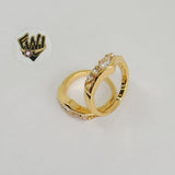 (1-3066-1) Gold Laminate - CZ Band Ring - BGO - Fantasy World Jewelry