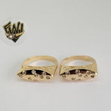 (1-3075-2) Gold Laminate - CZ Ring- BGF - Fantasy World Jewelry