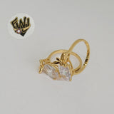 (1-3092) Gold Laminate-CZ w/Bee Ring - BGO - Fantasy World Jewelry