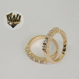 (1-3083-2) Gold Laminate- CZ Ring - BGF - Fantasy World Jewelry