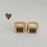 (1-3106-1) Gold Laminate- Stone Ring - BGO - Fantasy World Jewelry
