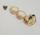 (1-3109-2) Gold Laminate - Butterfly Ring - BGO - Fantasy World Jewelry