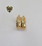 (1-2607-G) Gold Laminate Hoops - BGO - Fantasy World Jewelry