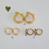 (1-2510-A) Gold Laminate Hoops - BGO - Fantasy World Jewelry