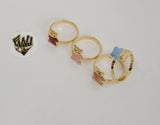 (1-3119-4) Gold Laminate - Teddy Bear Toe/Child Ring - BGF - Fantasy World Jewelry