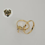 (1-3120-1) Gold Laminate -Cross Toe/Child Ring - BGF - Fantasy World Jewelry