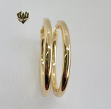(1-2901) Gold Laminate - Plain Hoops - BGO - Fantasy World Jewelry