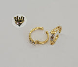 (1-3120-1A) Gold Laminate - CZ Toe/Child Ring - BGO - Fantasy World Jewelry
