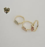(1-3123-1) Gold Laminate - Turtle Toe/Child Ring - BGF - Fantasy World Jewelry