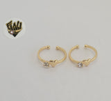 (1-3123-4) Gold Laminate -Heart Toe/Child Ring - BGF - Fantasy World Jewelry