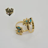 (1-3117-A) Gold Laminate - Teddy Bear Toe/Child Ring - BGF - Fantasy World Jewelry