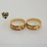 (1-3161-1) Gold Laminate -Elephant Men Ring - BGO - Fantasy World Jewelry